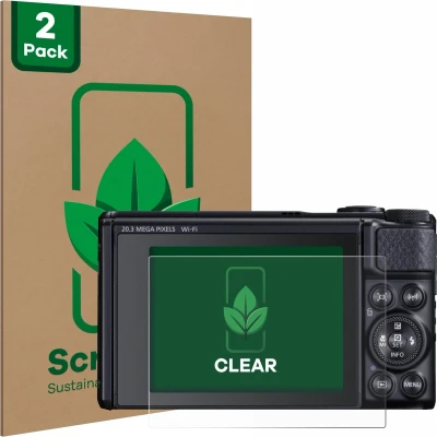 Afbeelding van ScreenLeaf Screenprotector voor Canon PowerShot SX740 HS Duurzame schermbescherming Folie Beschermfolie transparant (2 Stuks)