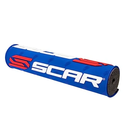 Afbeelding van SCAR 22 3D stuurschuim met stang voor motorfiets, cross, quad, dirt bike, enduro, superbiker, blauw