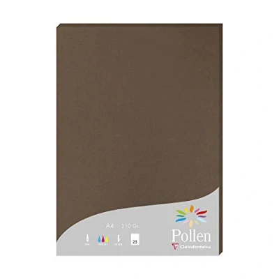 Afbeelding van Clairefontaine Pollen papier voor inkjetprinter A4 (210x297 mm) 25 vel Bruin