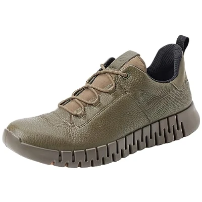 Afbeelding van ECCO Gruuv Sneakers laag, Heren, Maat: 42, Green Leer