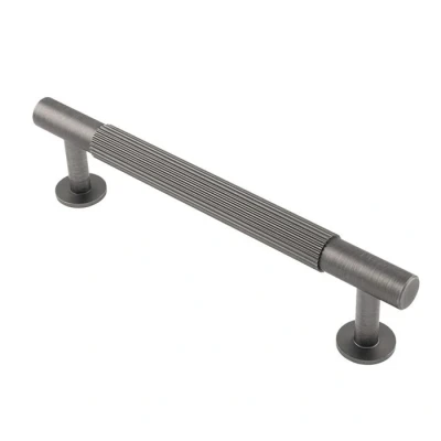 Afbeelding van Fingertip Designs Meubelgreep &quot;Lines&quot; 128mm Antraciet