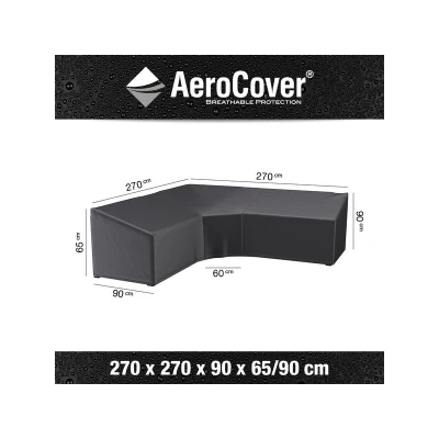 Afbeelding van Aerocover Loungesethoes L/Trapeze 270x270x90x65/90 Antraciet 90,00cm x 270,00cm