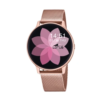 Afbeelding van Lotus Smartwatch Rose goldcoloured, Dames, Maat: One Size, gold coloured