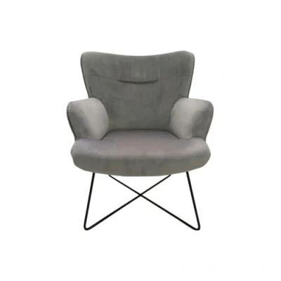 Afbeelding van Armstoel DKD Home Decor Grijs Metaal 67 x 81 87 cm