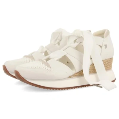Afbeelding van Gioseppo MUIR Veterpumps offwhite, Dames, Maat: 36, Off white Imitatieleer/ textiel