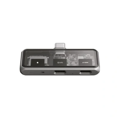 Afbeelding van SATECHI Mobile XR Hub, USB C adapter, opladen van 100 W, gegevensoverdracht met 10 Gbps, 4K video uitgang voor AR/XR bril, microSD speler adapter augmented reality bril