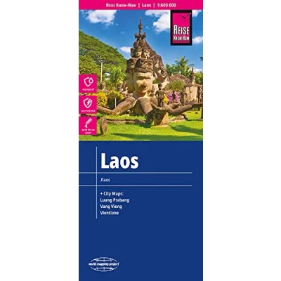 Afbeelding van Reise Know How Landkarte Laos 1 : 600.000 mit Luang Prabang, Vang Vieng, Vientiane