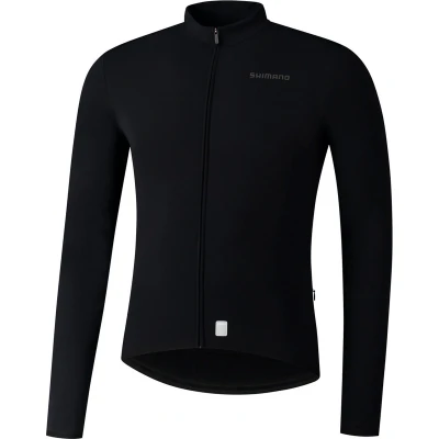 Afbeelding van Shimano Vertex Thermal Fietsshirt Lange Mouwen Heren Zwart XXXL