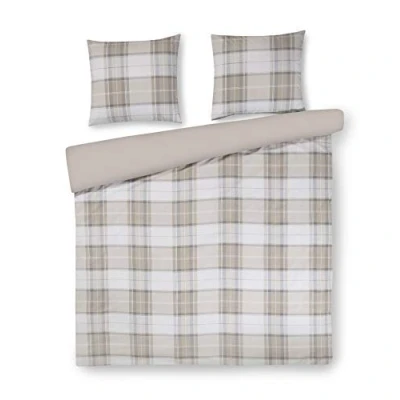 Afbeelding van Papillon Portland Dekbedovertrek Tweepersoons 200x200/220 cm Zand