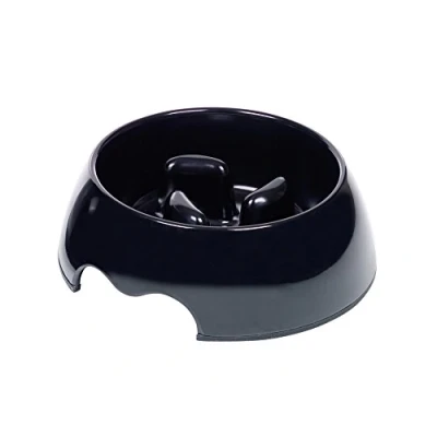 Afbeelding van Nobby eetbak slow down bowl 400 ml zwart 17,5 x 6,5 cm 1 ST