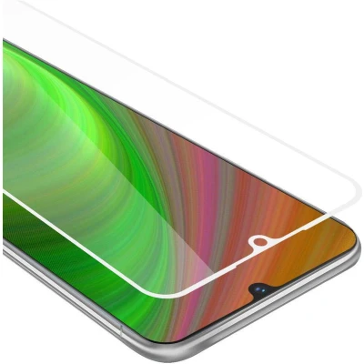 Afbeelding van Cadorabo Screenprotector geschikt voor Vivo V11i Volledig scherm pantserfolie Beschermfolie in TRANSPARANT met WIT Gehard (Tempered) display beschermglas 9H hardheid 3D Touch