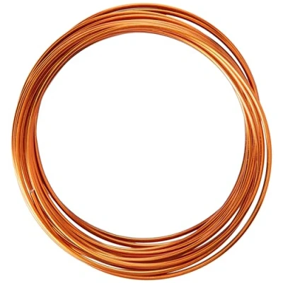 Afbeelding van Vaessen creative Aluminiumdraad, oranje/koperkleurig, 2 mm, 5 m