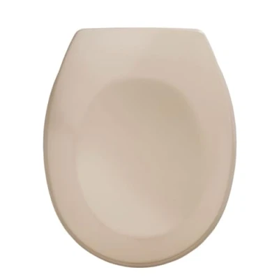 Afbeelding van WENKO Bergamo WC bril, beige, antibacterieel, verstelbaar, roestvrij staal, beige