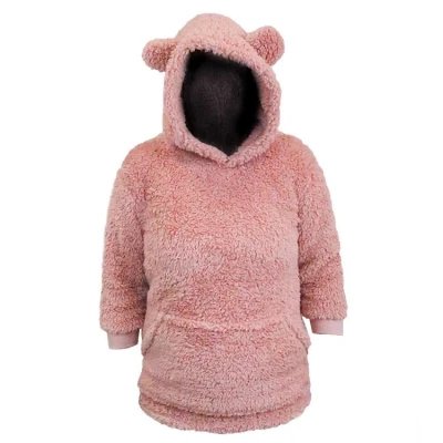 Afbeelding van Unique Living Hoodie kids Pippa old Pink 50x70cm