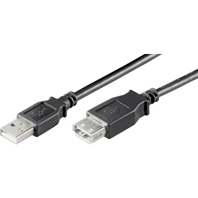 Afbeelding van USB verlengkabel 2.0 lengte 1,8 meter dubbel afgeschermd