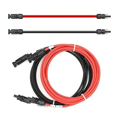 Afbeelding van Verlengkabel aan beide zijden zonnestekker zonnekabel rood / zwart 6 mm² incl. gemonteerde 1 50 m (2 x 12 m)