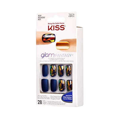 Afbeelding van Kiss Gellak Glam Fantasy Nails Kunstnagels 28 stuks Nepnagels Tan Lines