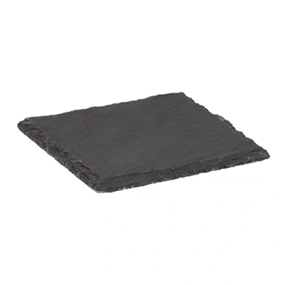 Afbeelding van Westmark 69222270 set van 4 onderzetters natuurlijke leisteen, vierkant, 10 x cm, tapas + vrienden, antraciet
