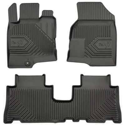 Afbeelding van M MOTOS Rubberen vloermatten voor Opel Antara 2006 2017 Verbeter je reiscomfort met de zwarte antislip mat Auto nr. 77 automat alle weersomstandigheden, bescherming tegen geluid