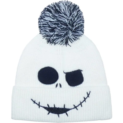 Afbeelding van Disney The Nightmare Before Christmas Jumbo Jack Gezicht Wit Pomponmuts