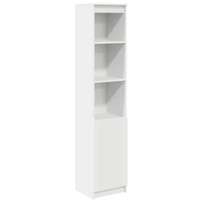 Afbeelding van vidaXL Hoge kast 37,5x35x180 cm spaanplaat wit