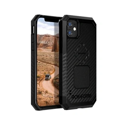 Afbeelding van Rokform Magnetisch hoesje voor iPhone 11 met draaibare vergrendeling, robuuste telefoonhouder in militaire kwaliteit (zwart)