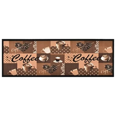 Afbeelding van vidaXL Keukentapijt, wasbaar, koffiebruin, 60 x 300 cm