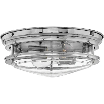 Afbeelding van Hinkley LED Plafond Badkamerlamp Hadrian 2X E27 Max 40W IP44 Dimbaar Chrome