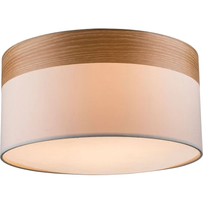 Afbeelding van Globo plafonniere Chipsy nikkel metaal 40 cm E27 fitting 15221D