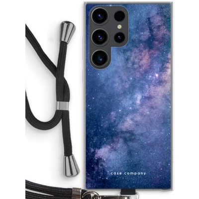 Afbeelding van hoesje met Koord geschikt voor Samsung Galaxy S23 Ultra Nebula Telefoonhoesje Zwart Bescherming aan alle Kanten en Over de Schermrand