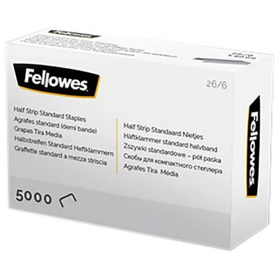 Image de Lot de 5000 agrafes 26/6 demie bande 54 mm Fellowes