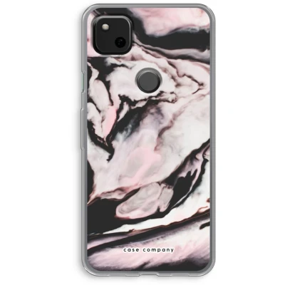 Afbeelding van Case Company® hoesje geschikt voor Google Pixel 4a Roze stroom Soft Cover Telefoonhoesje Bescherming aan alle Kanten en Schermrand