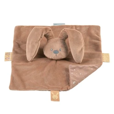 Afbeelding van Nattou LAPIDOU Knuffeldoekje Doudou Konijn 27 cm Mokka