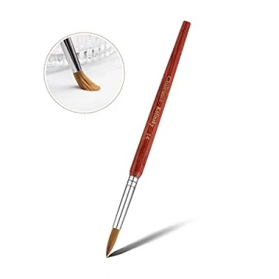 Afbeelding van Aokitec Kolinsky acrylpenseel, nagelborstel, nail art voor uv geltoepassing/manicure/nageldecoratie, hoge duurzaamheid beginners en professionals