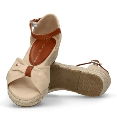 Afbeelding van Tommy Hilfiger Karin Espadrilles voor kinderen, Maat: 33, Sand Imitatieleer/ textiel