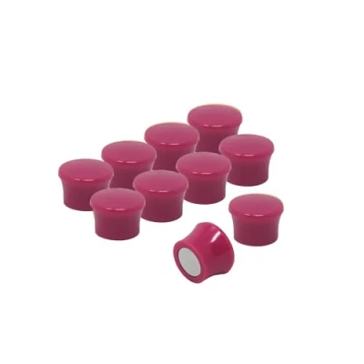Afbeelding van Servicekaartmagneten roze met klein vermogen voor koelkast, whiteboard, 10 stuks
