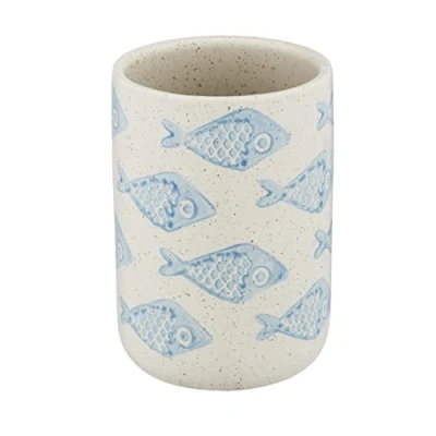 Afbeelding van Wenko Tandenborstelhouder Aquamarin 11 X 8 Cm Keramiek Beige