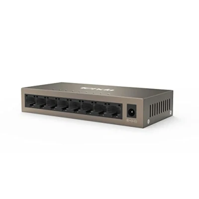 Afbeelding van Tenda Ethernet switch (TEG1008M) 8 Gigabit poorten 10/100/1000 Mbps, RJ45 metaal, Auto MDI/MDIX, Plug and Play, voor het uitbreiden van bekabelde netwerk middelgrote en particuliere kantoren
