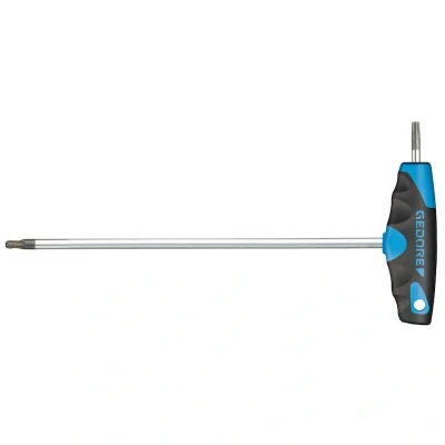 Afbeelding van Gedore haakse stiftsleutel met 2c t greep voor inwendige torx schroeven t20 M4 M5