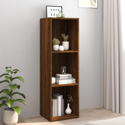 Afbeelding van Boekenkast/tv meubel 36x30x114 cm bruin eikenkleur