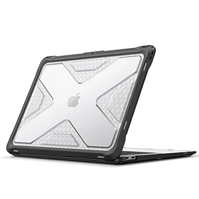 Afbeelding van Fintie Beschermhoes compatibel met MacBook Air 13 (versie 2018 2020) A2337(M1)/A2179/A1932, hybride TPU hoes, schokbestendig, inch Retina, transparant
