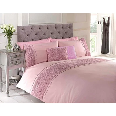 Afbeelding van Dekbedovertrek Limoge Roze 260x220 + 2st. 50x75 cm