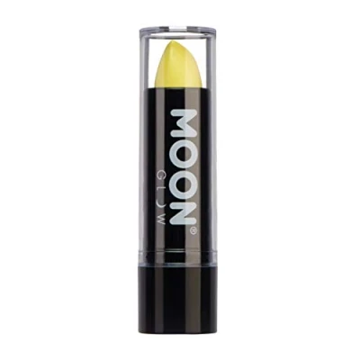 Afbeelding van Moon Glow Neon UV lippenstift, neonkleur, glanzend, gloeit onder stralen, pastelgeel, 1 stuk (1 stuk)