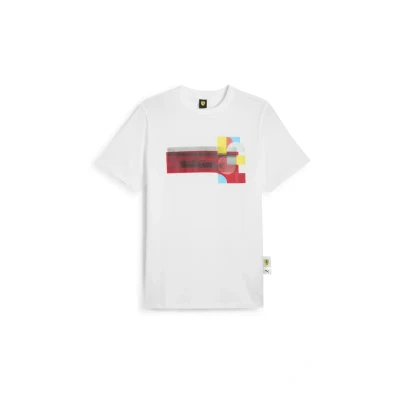 Afbeelding van Puma Scuderia Ferrari RACE Graphic Tshirt print, Heren, Maat: Medium, White