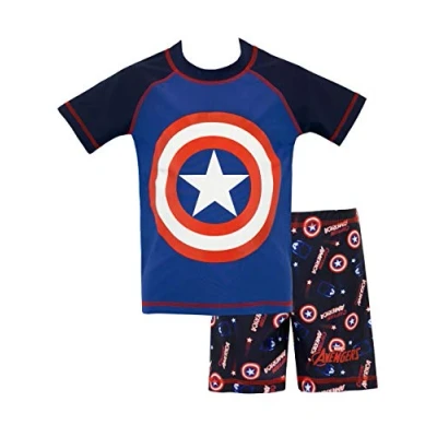 Afbeelding van Marvel Tweedelig badpak voor jongens, Captain America, Meerkleurig