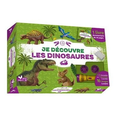 Image de Je découvre les dinosaures coffret avec lampe et kit excavation