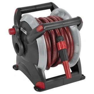 Afbeelding van Tuinslangset met haspel Kreator 15 meter (Ø 11.2 mm, 2 aanvoerslang)
