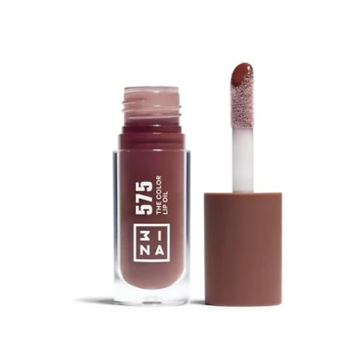Afbeelding van 3ina THE Color LIP OIL Lipgloss, Dames, Maat: 4 ml, 575 brown