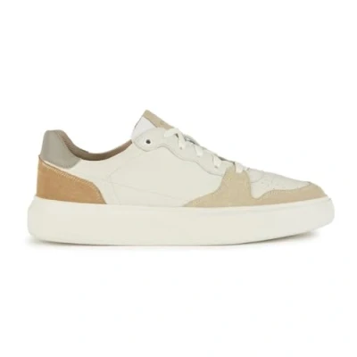 Afbeelding van Geox U Deiven Sneakers laag, Heren, Maat: 44, White sand Leer en textiel