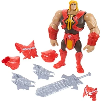 Afbeelding van Masters of the Universe Deluxe He Man Power Attack actiefiguur 21,6 cm om verhalen te vertellen, cadeau voor fans vanaf 4 jaar